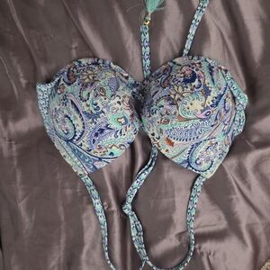 Victoria's Secret Blue Paisley Bra